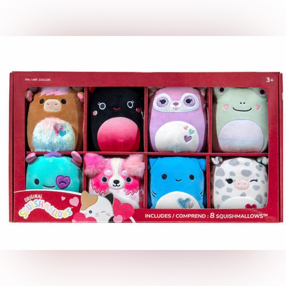 Squishmallows 5-inch Plush 8-pack Assorted LOVE